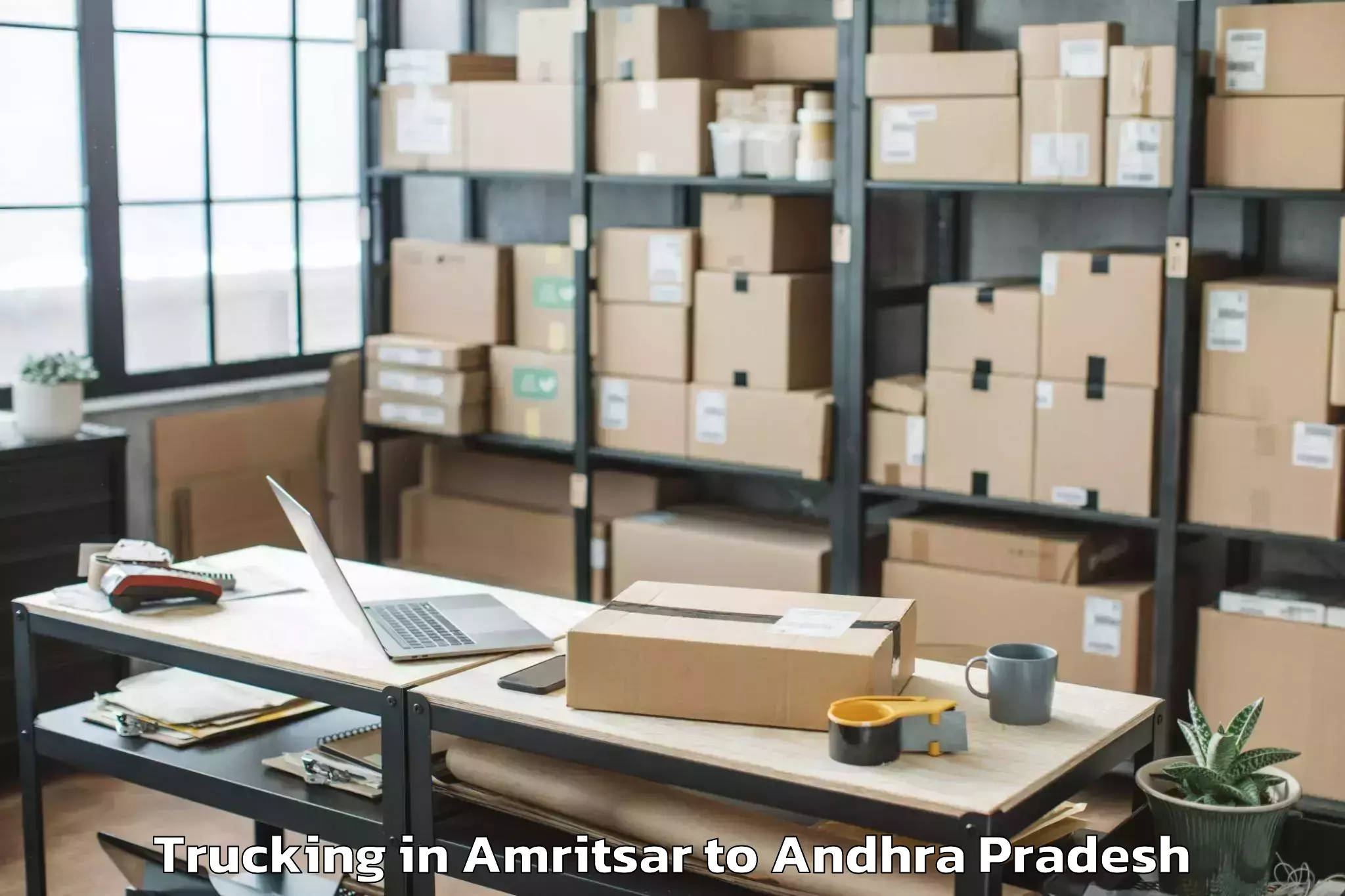 Book Amritsar to Ganguvada Trucking Online